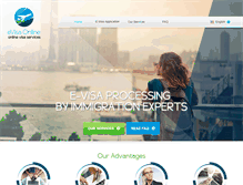 Tablet Screenshot of evisaonline.com